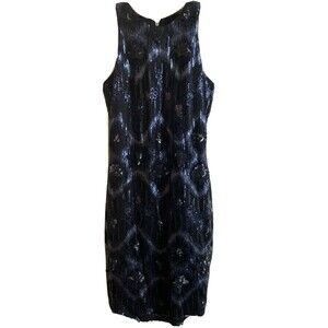 Cache Nylon Sequin Bodycon Dress Sleeveless, Size small